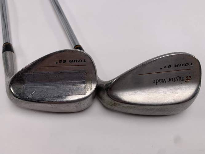 TaylorMade Tour Wedge Set 55* 61* Precision Rifle 90g Stiff Steel Mens RH