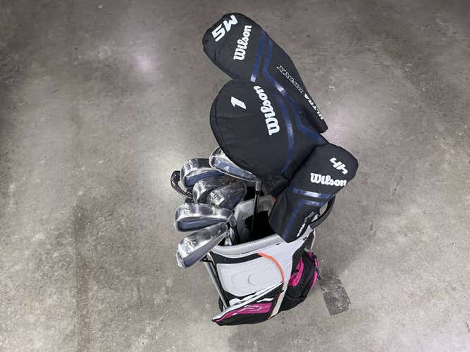 Wilson Ultra Maxx Club Set Driver 5W 4H5-PW Putter Graphite & Steel RH HC Bag