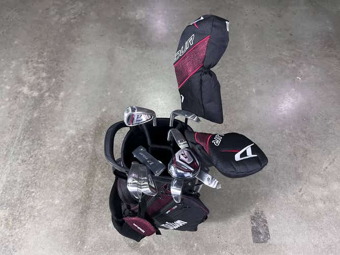 Wilson Deep Red Tour Club Set Driver 3W 4H 5-PW+SW Putter Graphite Steel RH Bag