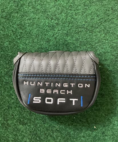 CLEVELAND HUNTINGTON BEACH SOFT MALLET PUTTER HEADCOVER, BLACK / GREY