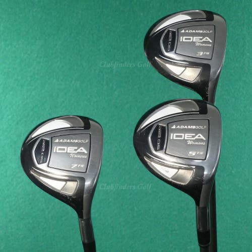 Lady Adams Golf Idea a12 OS 3, 5 & 7 Woods Factory Graphite Women's SET OF 3