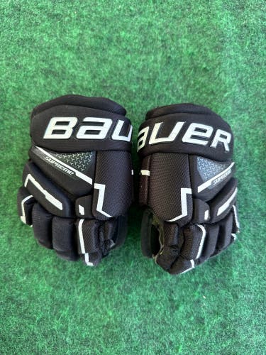 Black Youth Bauer Supreme Mach Gloves 8" (Used)