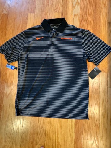 Nike Oklahoma State Dri-Fit Golf Polo Golf Shirt Men’s Large $80 Retail New