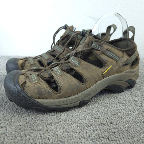 KEEN Arroyo II Waterproof Hiking Sandals Mens Size 9 Shoes Leather Brown