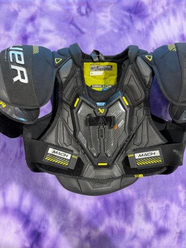 Large Intermediate Bauer Supreme Mach Shoulder Pads (Used)