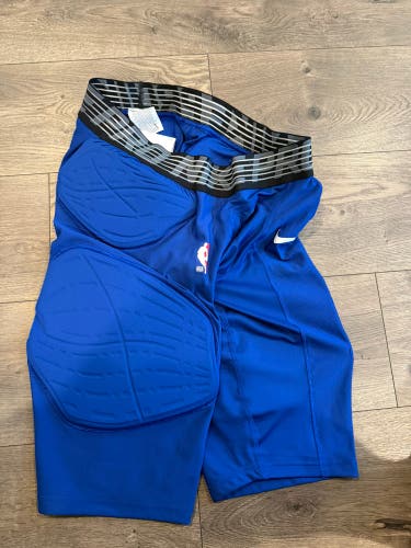 NIKE COMPRESSION PADDED SHORTS DETROIT PISTONS BLUE XXLT 881966-495