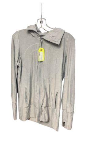 Women's Lululemon Grey Full-Zip Hoodie Jacket - Size 8