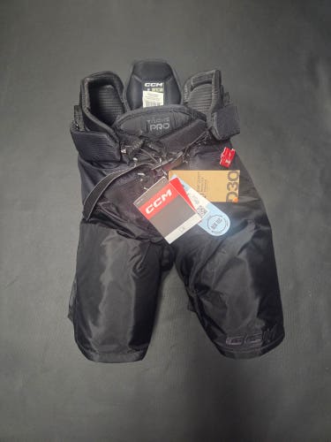 New Senior Large CCM Tacks Pro Hockey Pants All Black