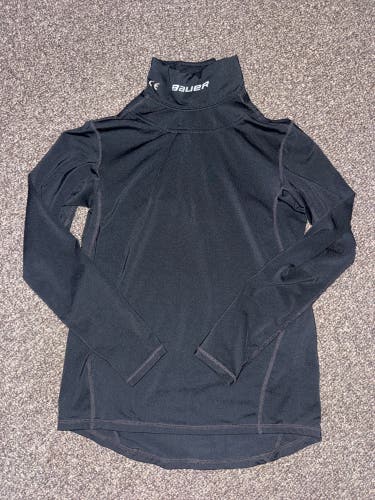 Black Medium Kids Bauer Compression Neck Guard