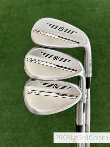 Titleist Vokey SM10 Chrome 3 Wedge Set (50, 56, & 60 Degrees)