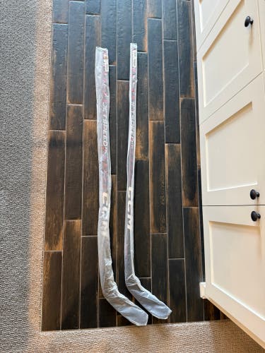 Two stick bundle - Intermediate CCM JetSpeed FT5 Pro Left Hand Hockey Stick 60 Flex Pro Stock (New)