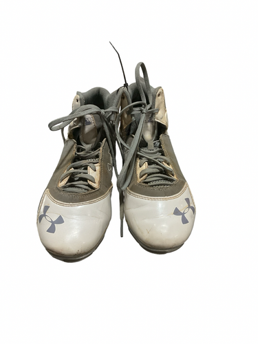 Used Under Armour GRAY BASEBALL CLEATS BB/SB Cleats Grey Junior 03.5 11834-S000054642