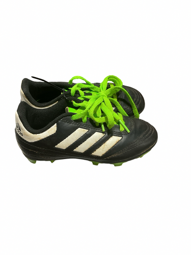 Used Adidas GRN/WHITE STRIPE BB/SB Cleats Black Youth 10.5 11834-S000054659