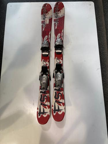 Used Salomon FISH Boys DH Ski/Binding Red 101 cm 11727-S000190756