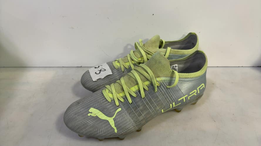 Used Puma Soccer Cleats Grey Senior 8.5 11727-S000194420