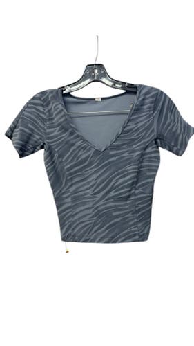 Lululemon Women's Cropped V-Neck Top Zebra Print Size 4