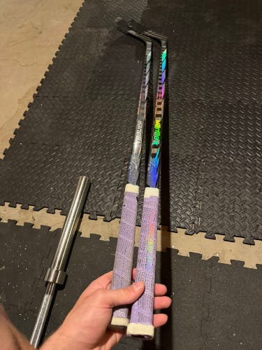 JASON ZUCKER SABRES Senior Bauer Proto-R Left Hand Hockey Stick Mid Pattern 87 Flex Pro Stock (Used)