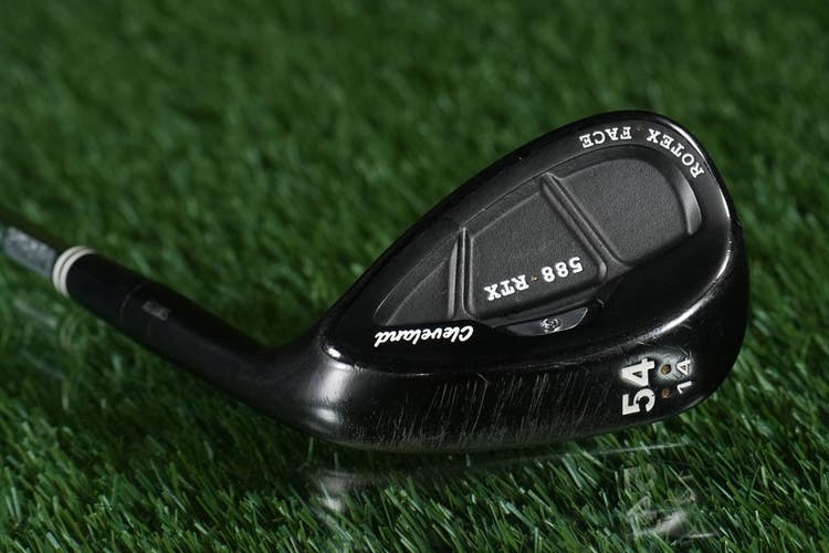 Cleveland RTX 588 Rotex Face 54 14 Sand Wedge Black Dynamic Gold Wedge Flex RH