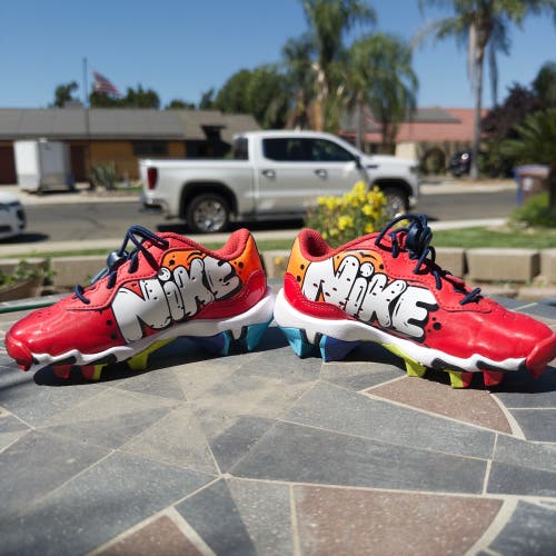 Nike Kid's 11C Alpha Huarache Elite 4 Keystone Low Top Molded Cleats (Used)