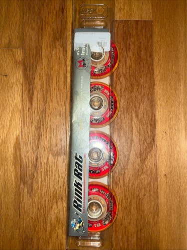 Rink Rat Hot Shot 76mm Inline Roller Hockey Wheels Indoor New In Package Rare