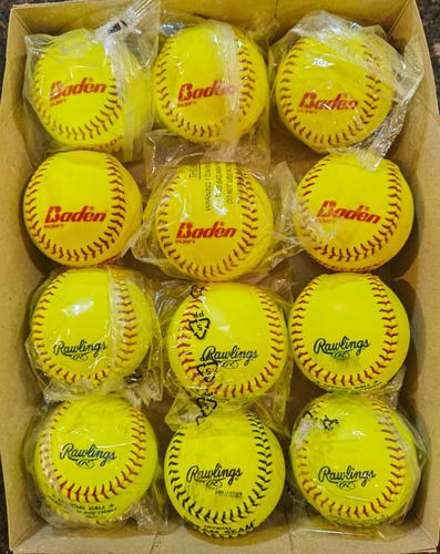 Rawlings Softball 12 Pack 11" (new+like new)