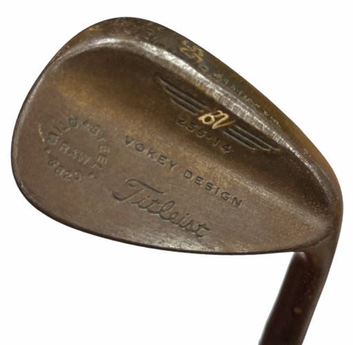 Titleist Vokey 256:14 Raw Steel Right Handed Wedge R Flex 56 Degree Steel Shaft