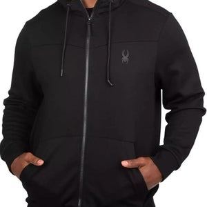 NWT SPYDER  ACTIVE HOODIE FULL ZIPPER ATHLETIC SWEATSHIRT MEN SIZE M
