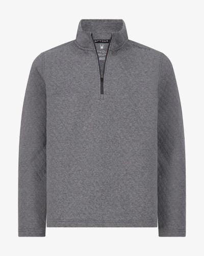 NWT SPYDER THERMO WEB SWEATSHIRT FLEECE 1/4 ZIP WARM MEN SIZE M $130