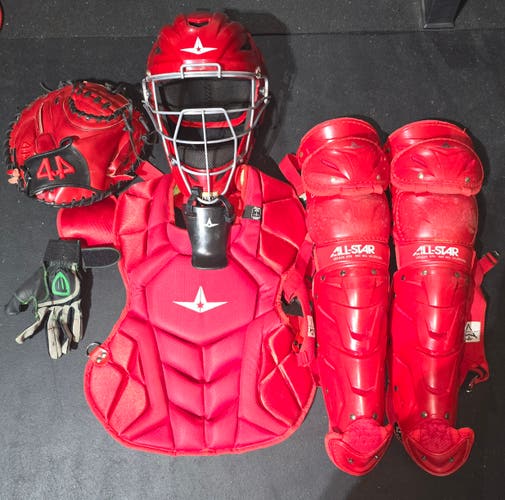 Red All Star System 7 Axis Catcher's Set (Used)