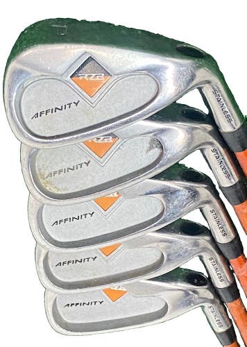 Affinity RZR Iron Set 6-PW RH Men's Regular Graphite 6i 37.5 Nice Oversize Grips