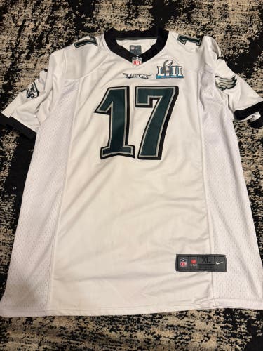 Eagles Jeffery #17 White XL Men's Nike Jersey (Used)