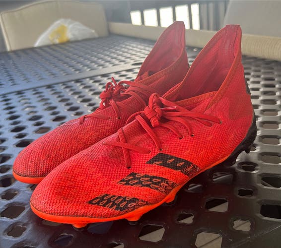 Red Men's Size M 9.0 (W 10.0) Adidas Predator freak.3 Cleats (Used)