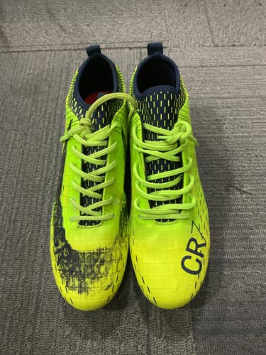 Used CR7 SOCCER CLEATS Soccer Cleats Neon Green Senior 8.5 11614-S000241393