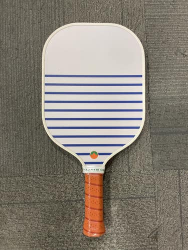 Used TANGERINE PICKLEBALL PADDLE Pickleball Racquet White And Navy Blue 11614-S000241406