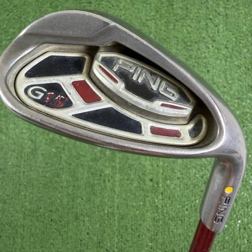 Ping G15 Lob Wedge LW Yellow Dot TFC 419 I Soft Regular Senior Flex 35.25