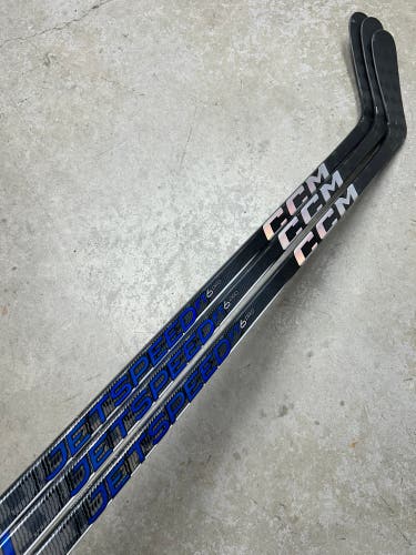 3 PACK 85 Flex P29 Senior CCM JetSpeed FT6 Pro Left Hand Hockey Stick Pro Stock (New)