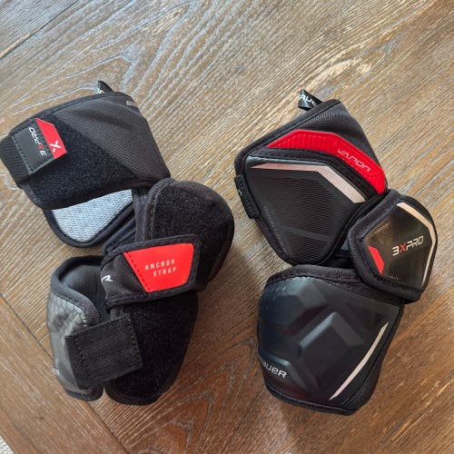 Intermediate Large Bauer Vapor 3X Pro Elbow Pads (New)
