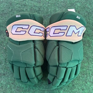 Green Senior CCM 95C Gloves 15" Boston Hockey Academy (New)
