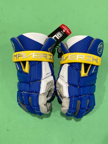 NEW Large Maverik M6 Lacrosse Gloves 13" | UNIVERSITY OF DELEWARE PLAYER ISSUED
