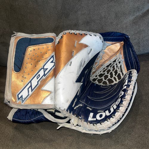 LOUISVILLE TPS ICE CAP SENIOR  PRO GOALIE HOCKEY CATCHER GLOVE  SENIOR RARE