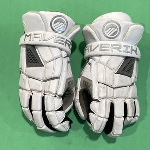 Used Large Maverik M5 Lacrosse Gloves 13"