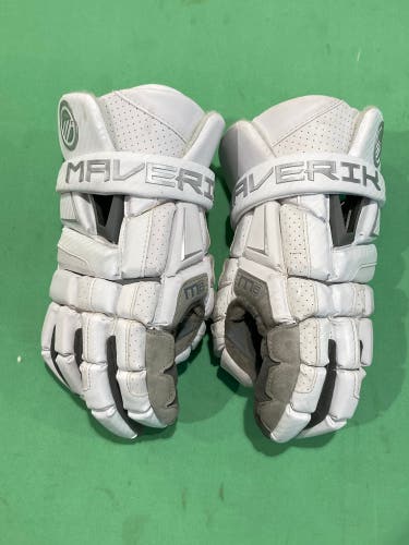 Used Large Maverik M6 Lacrosse Gloves 13"