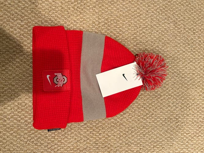 Ohio State Adult Unisex One Size Fits All Nike Winter Hat (New With Tags)