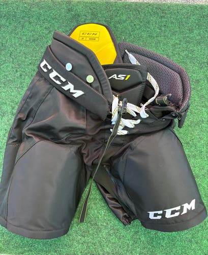 Black CCM AS1 Hockey Pants (Used) | Junior Medium