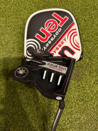 Odyssey 2-Ball Ten Tour Lined S Stroke Lab Putter, 34" LH