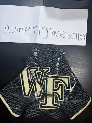 Wake Forest Black XL Nike Vapor Jet Gloves (New)