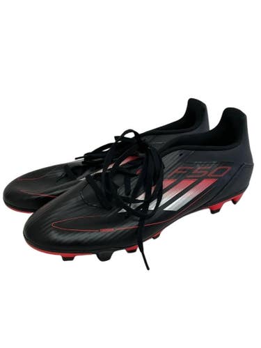 New Adidas F50 Club Mens 10.5 Soccer Cleats Black And Red 11692-S000155356
