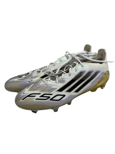 New Adidas F50 Elite Mens 9.5 Soccer Cleats White 11692-S000155353