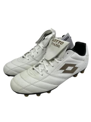 New Lotto Stadio 200 Mens 8 Soccer Cleats White 11692-S000155341