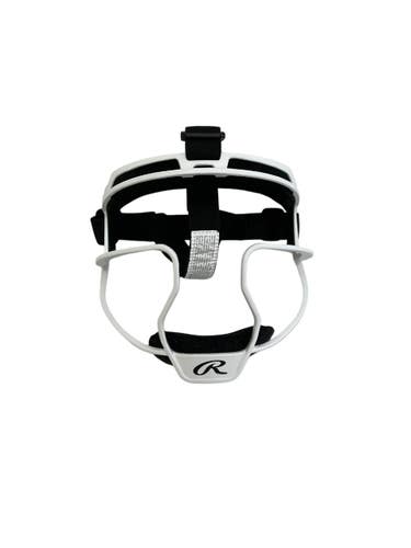 Used Rawlings Hi Viz Youth OSFM Softball Fielders Mask White 11692-S000155328